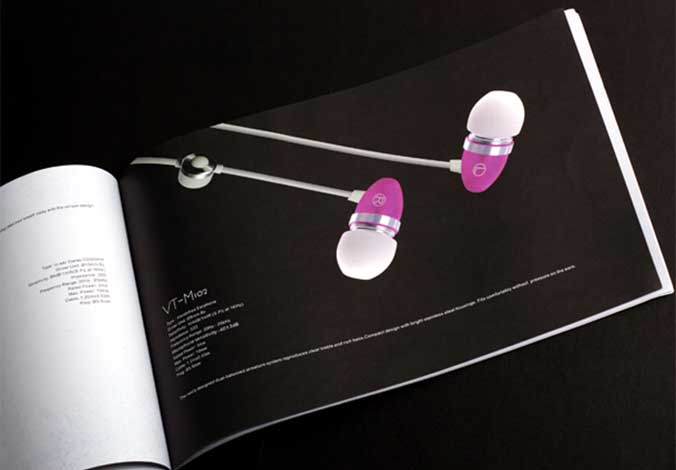 Vtsonic耳機(jī)畫冊設(shè)計，宣傳冊設(shè)計